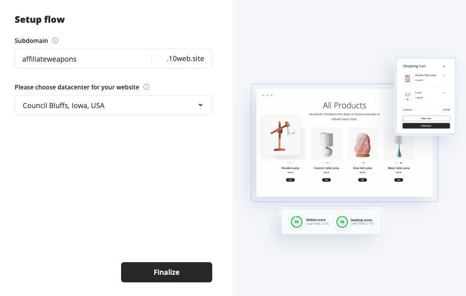 Finalize Pro Account
