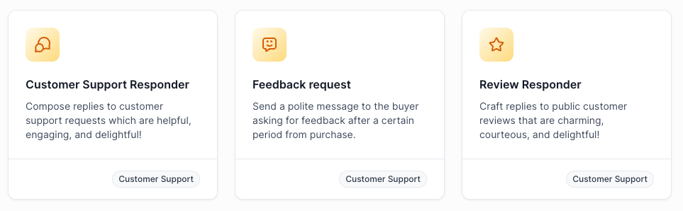 Ai Templates Customer Support