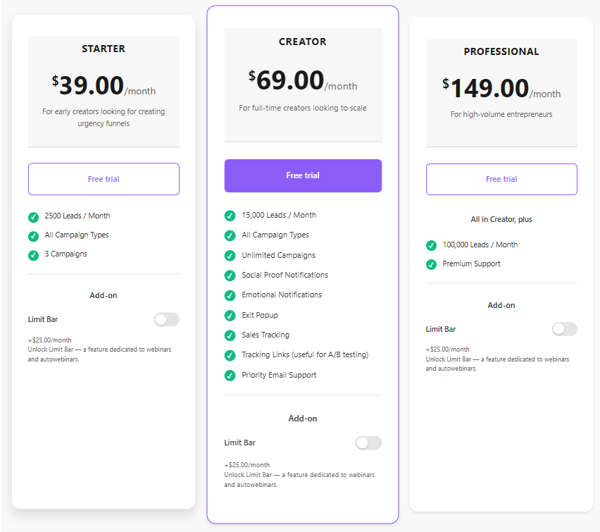 Monthly Billing