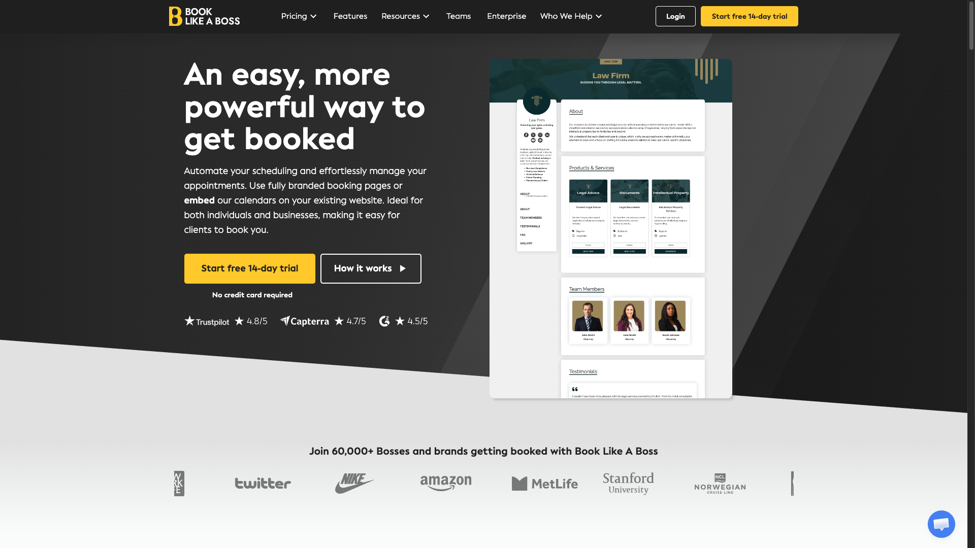 Screenshot of the Blab website