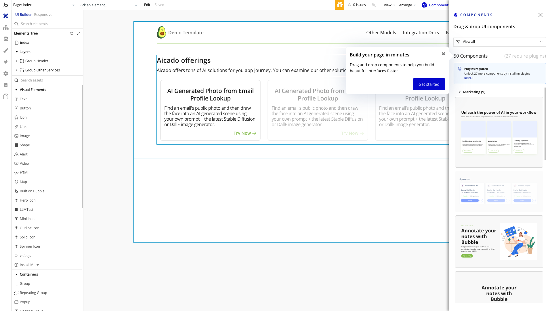 Build App From Template