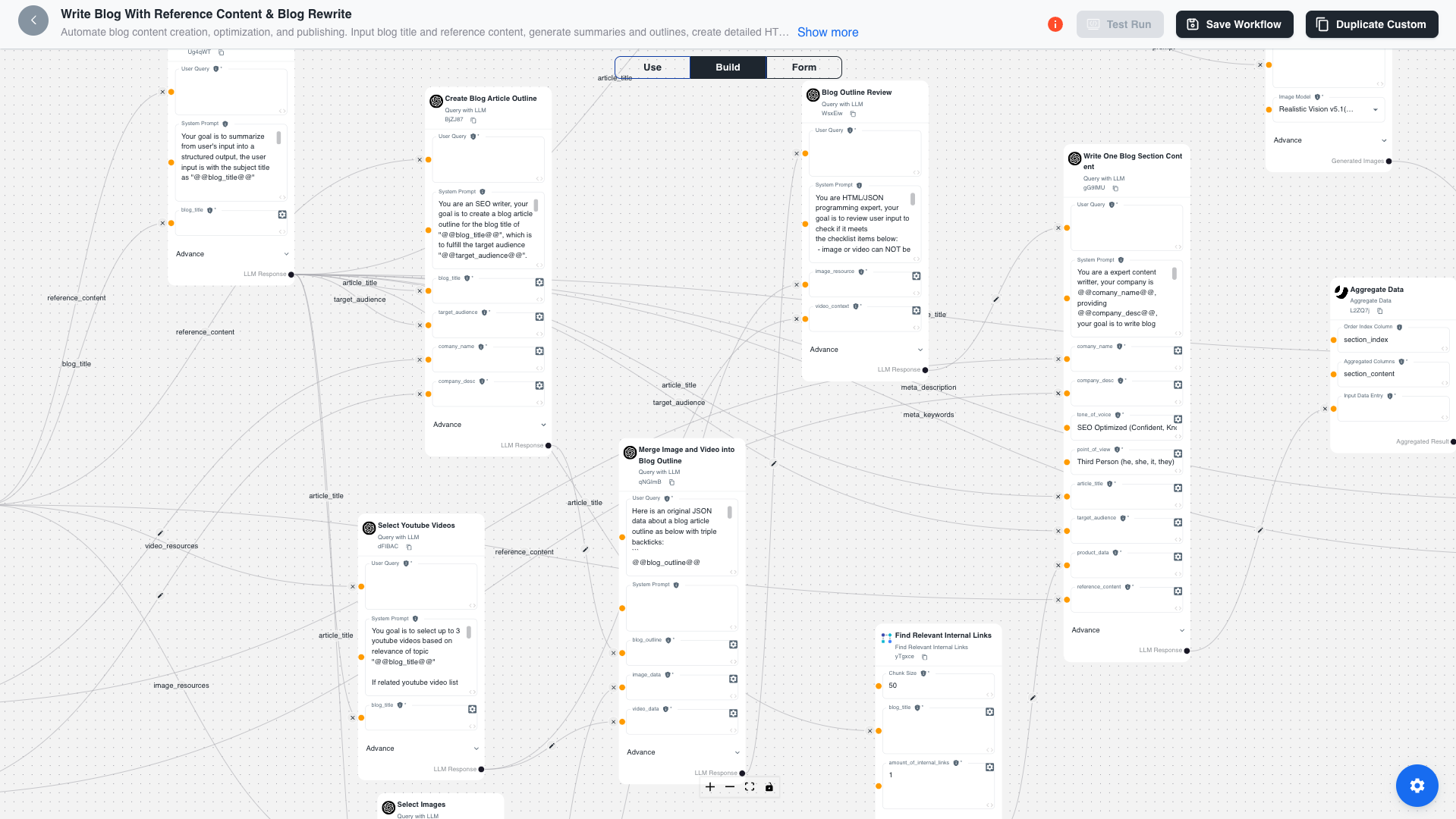 Workflow Editor Example