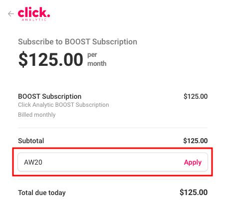 Promo Code Step2