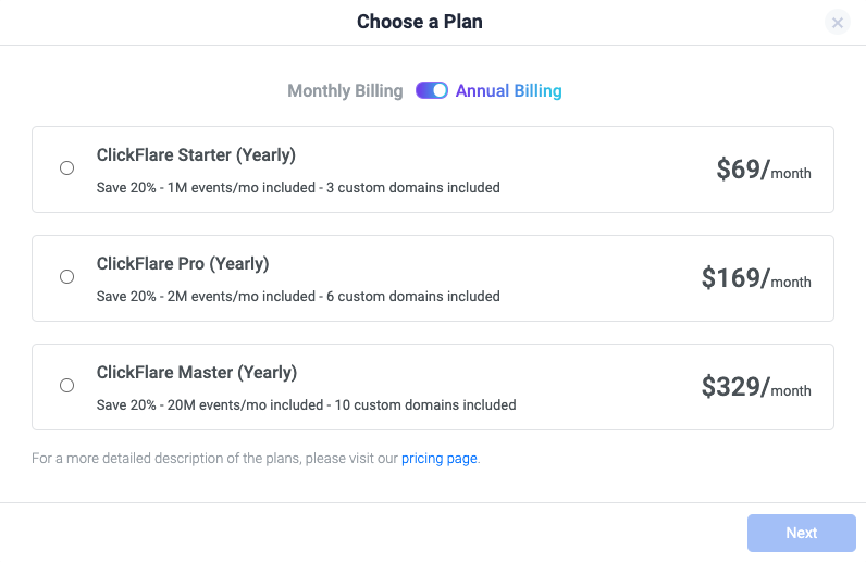 Yearly Billing