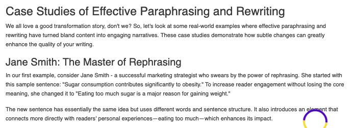 Case Study Generated Example
