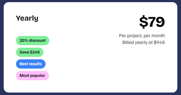 Yearly Billing