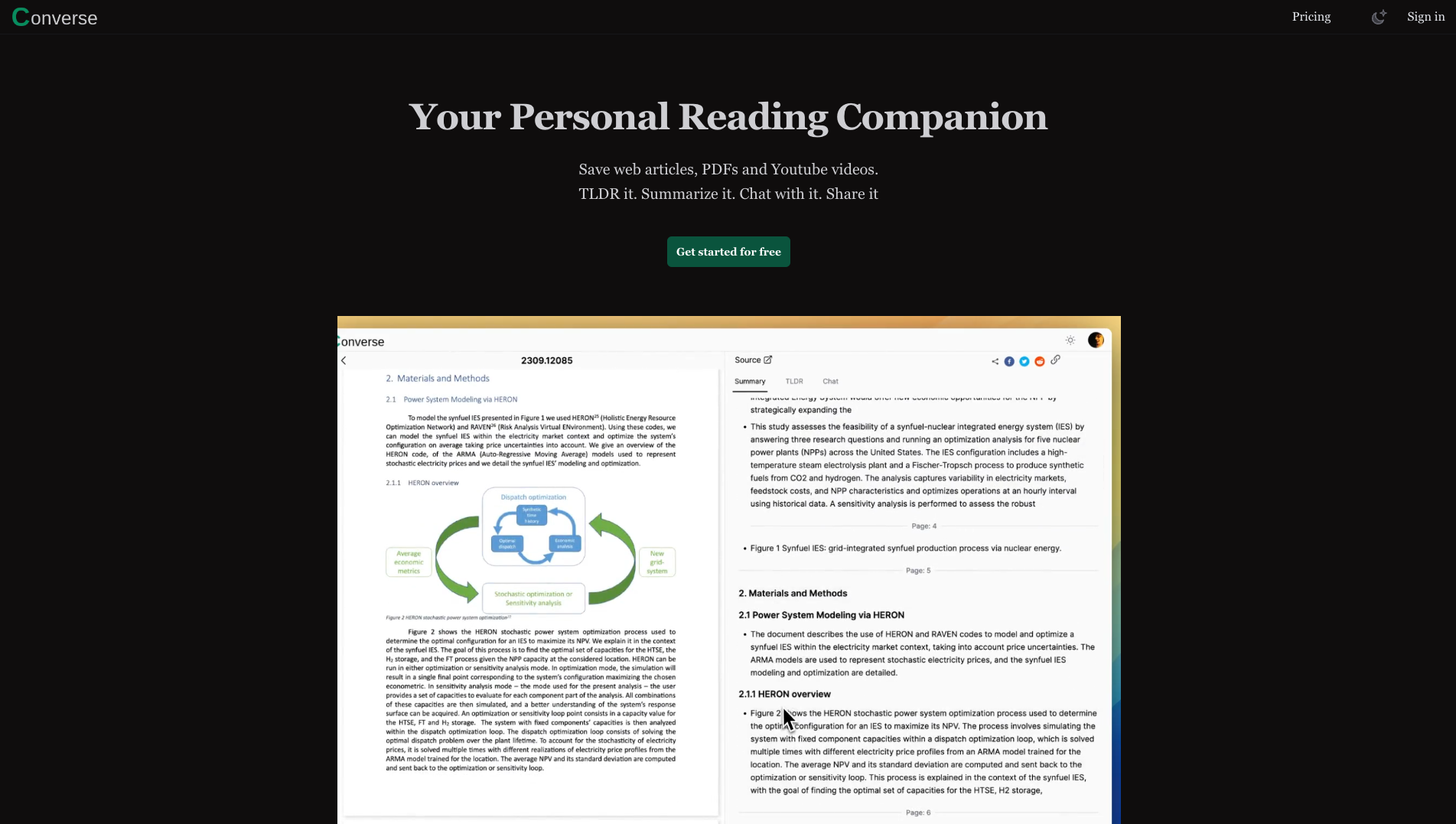 Screenshot of the Converse website