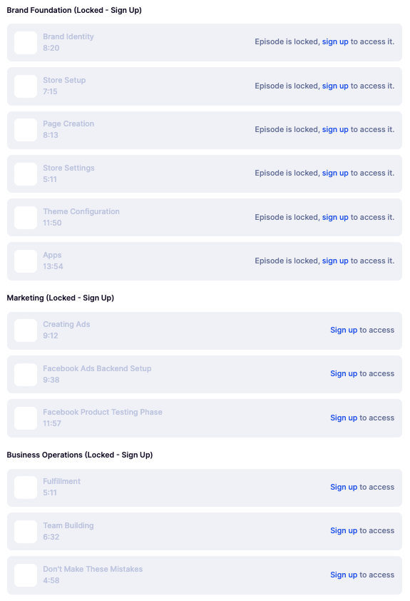 Members Only Lectures