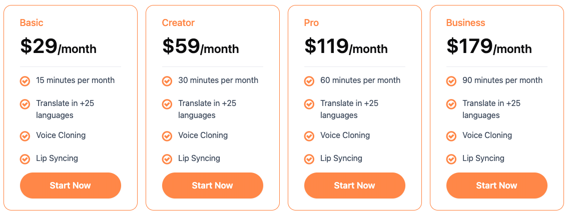 DubVid price plans