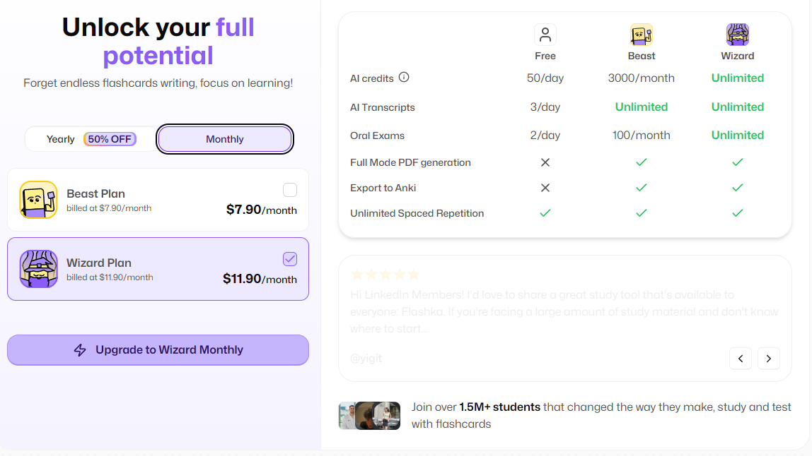 Monthly Billing