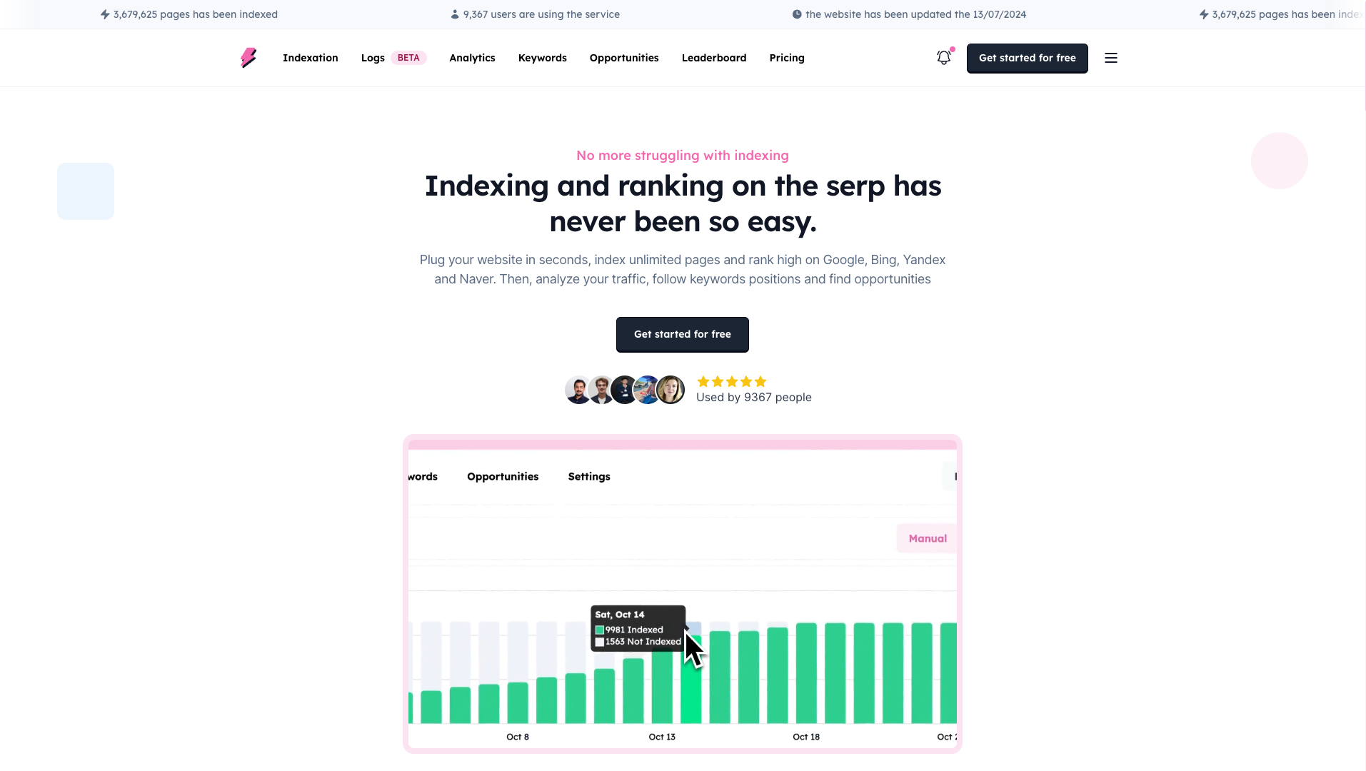 Screenshot of the Foudroyer website
