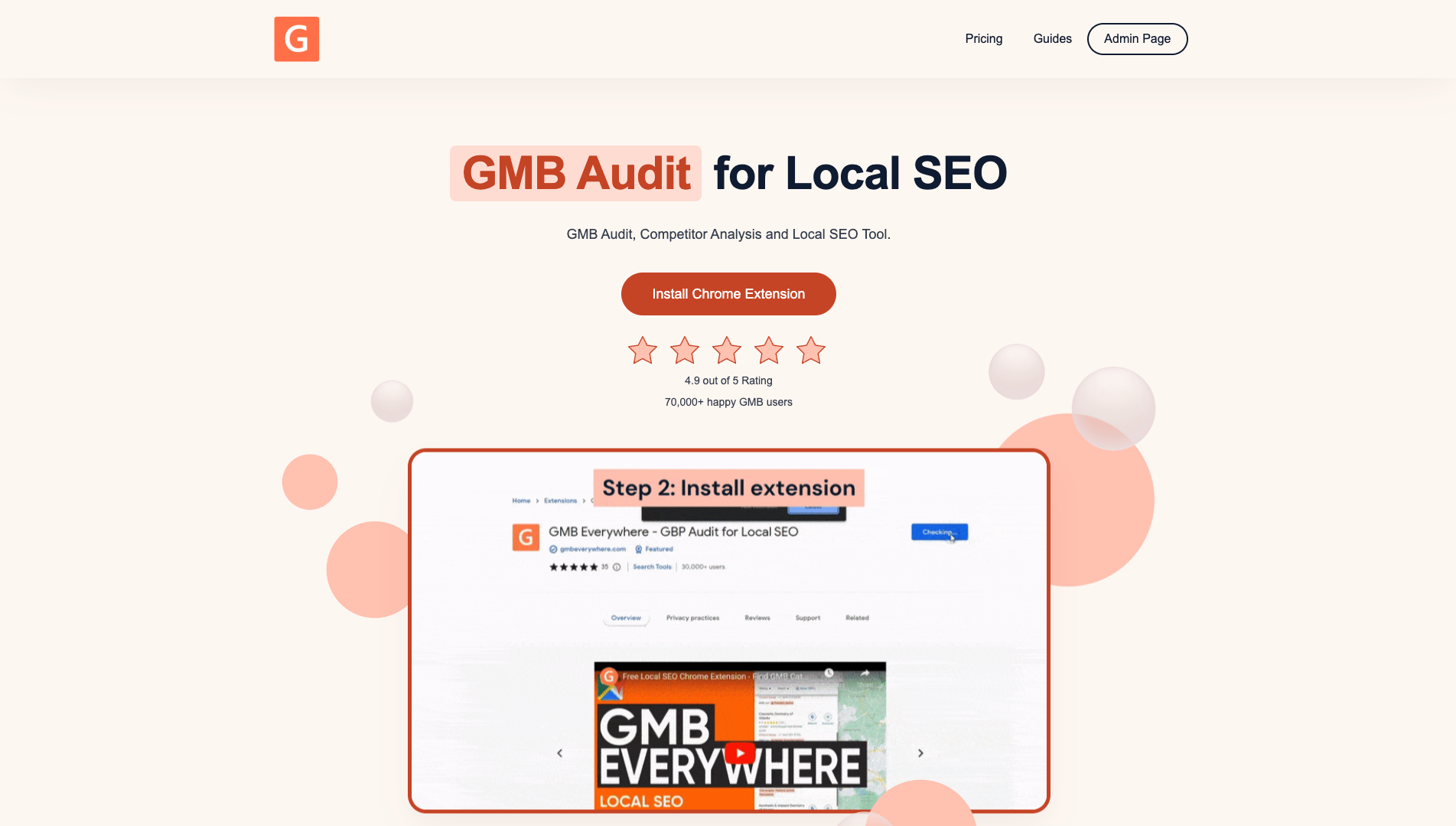 Screenshot of the GMB Everywhere website