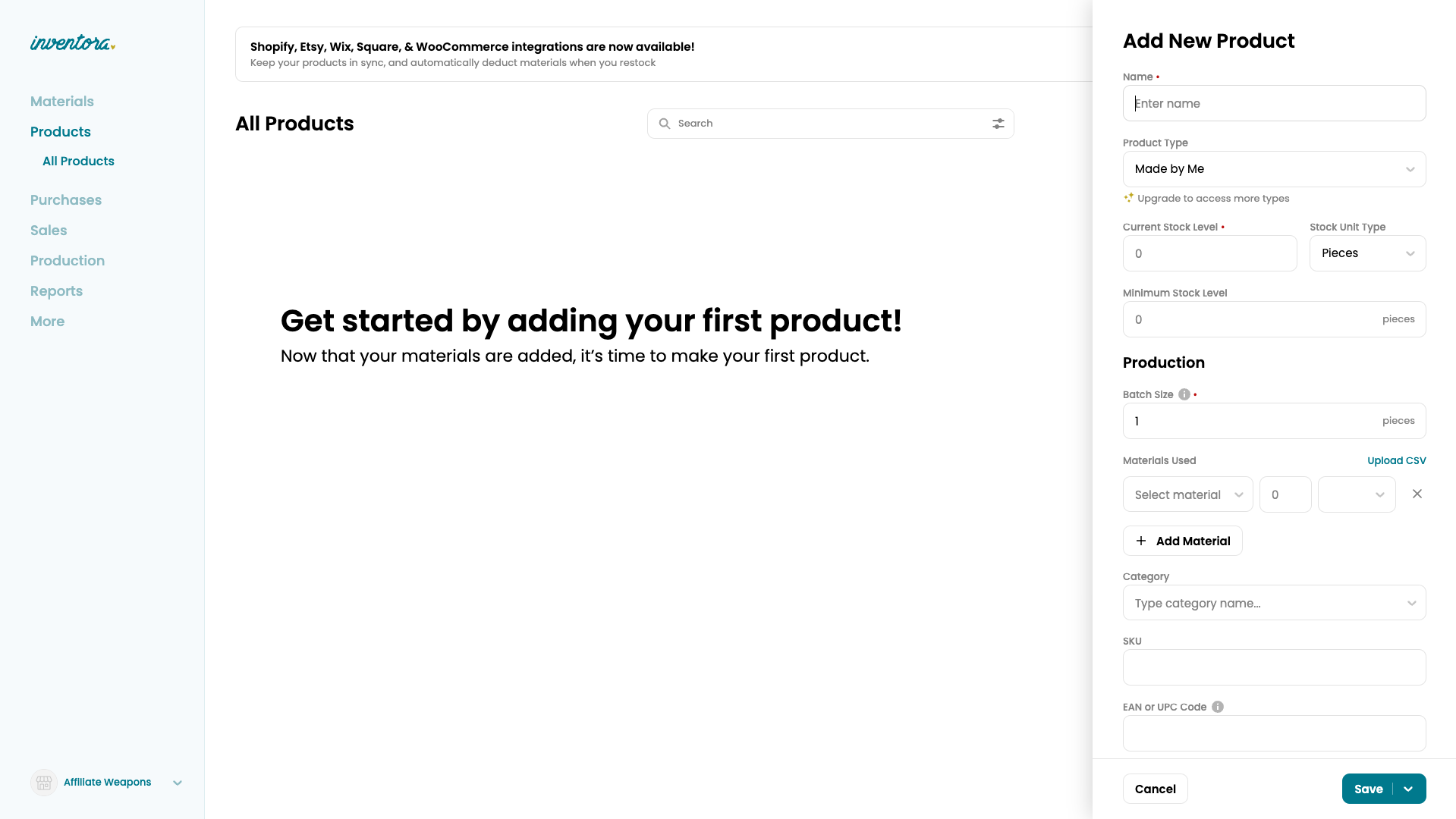 Add Products