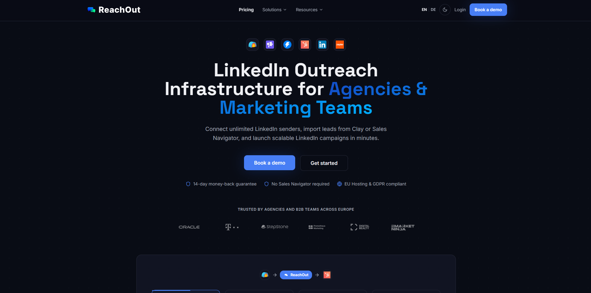 Screenshot of the ReachOut website