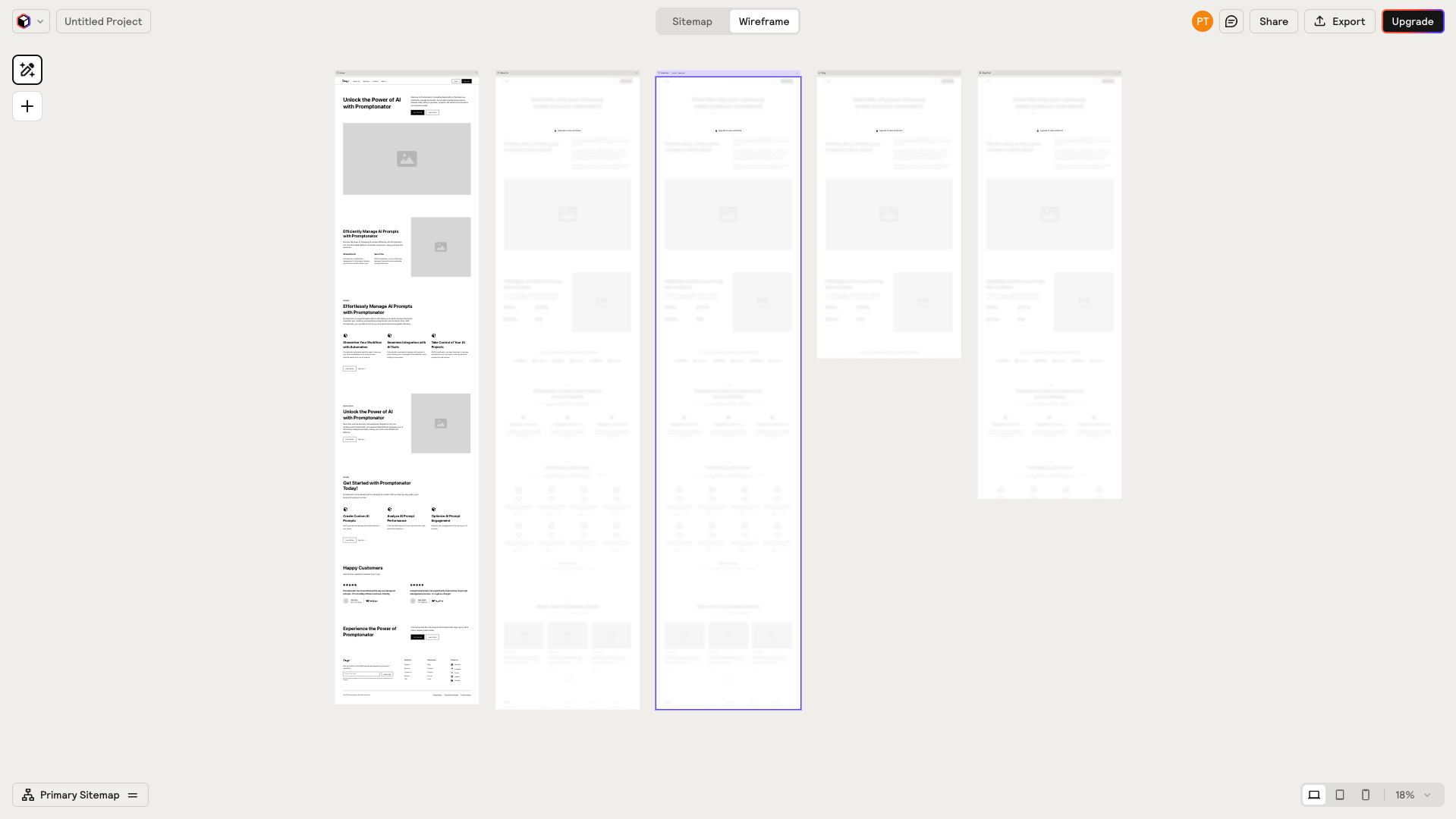 Generate Wireframes