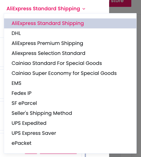 Shipping Methods