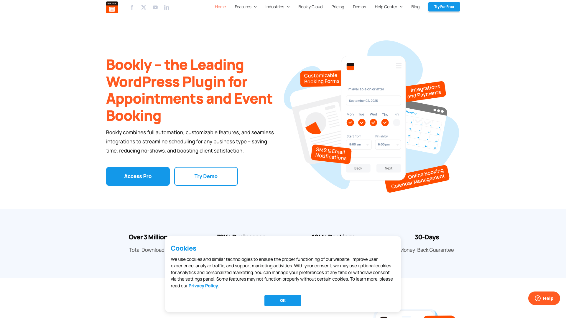 Screenshot of the SEOGets website