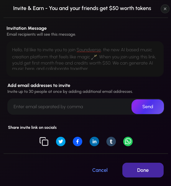 Invite Friends Rewards