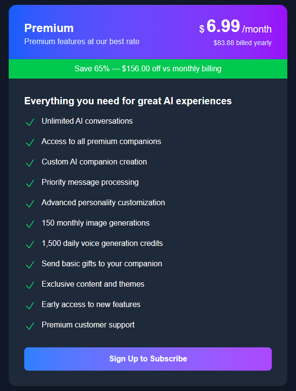 Yearly Billing
