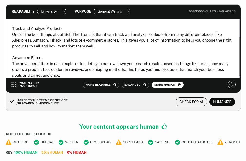 Ai Detection Likelihood