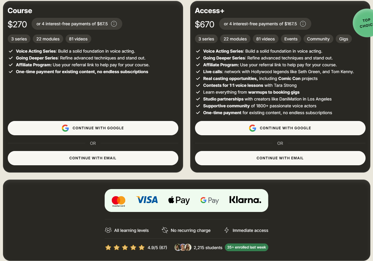 Pricing