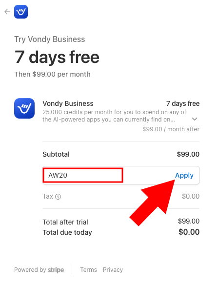 How To Apply Promotion Code Step 2
