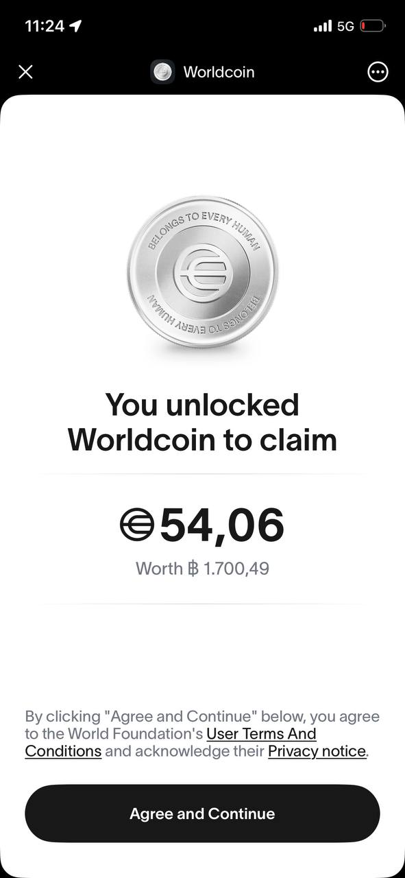 Claim Worldcoin