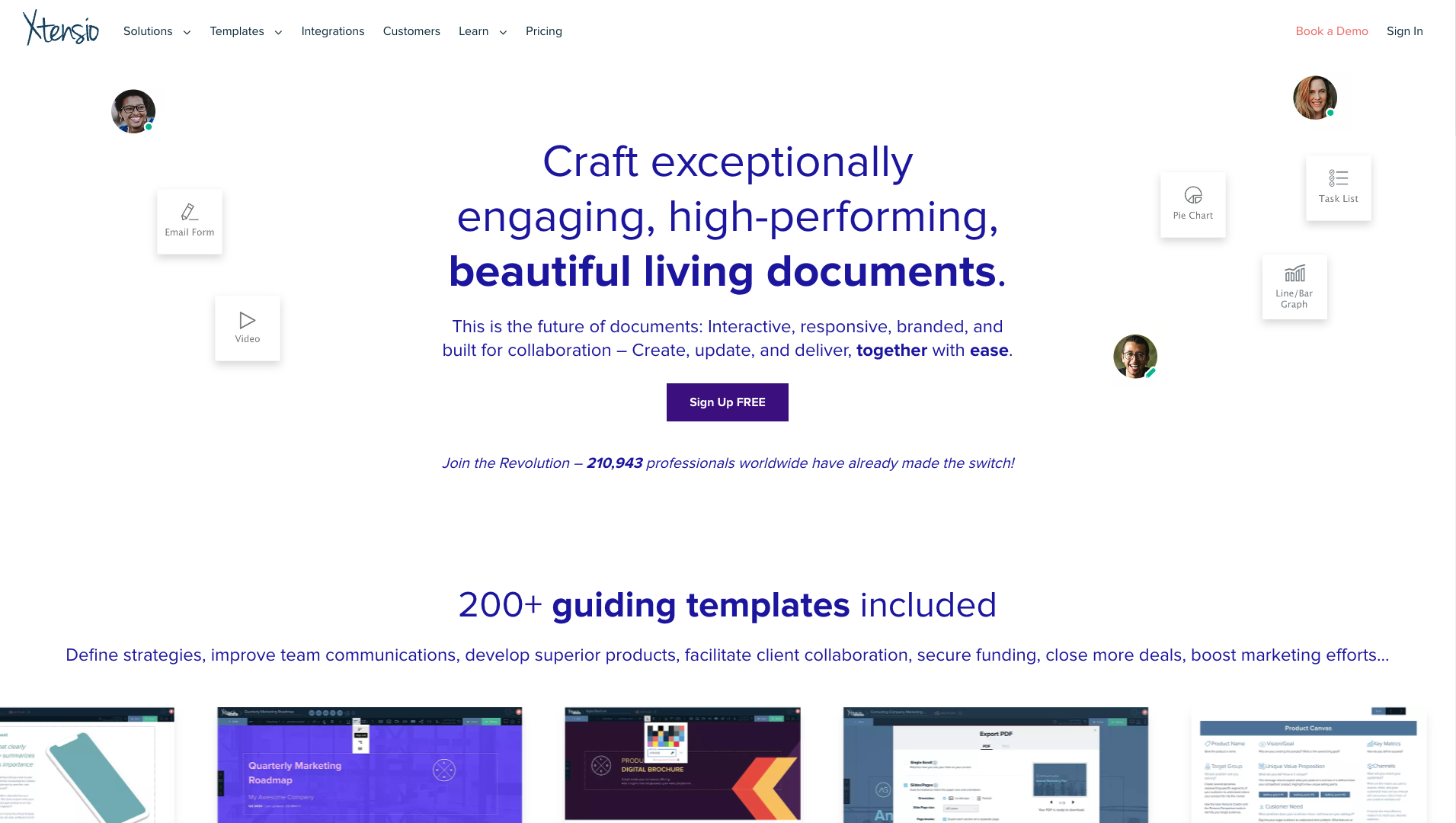 Screenshot of the Xtensio website