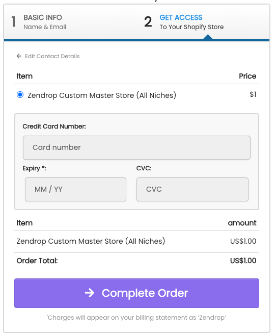 Prebuild Shopify Store Form