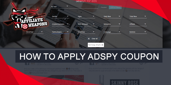 How to apply the AdSpy Coupon